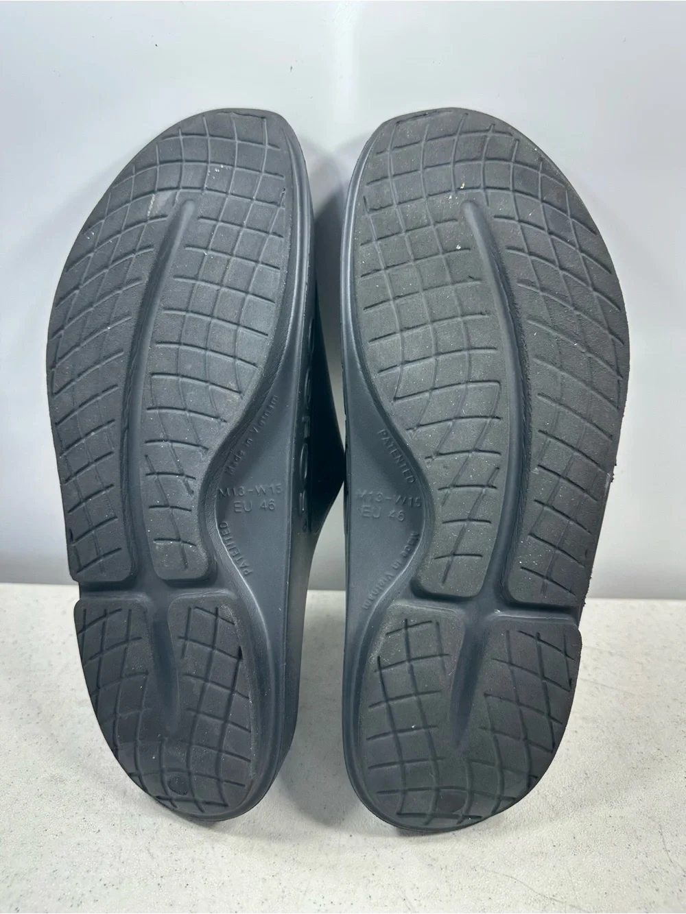 OOFOS Ooahh Sport Flex Slide Sandal Black Men 13